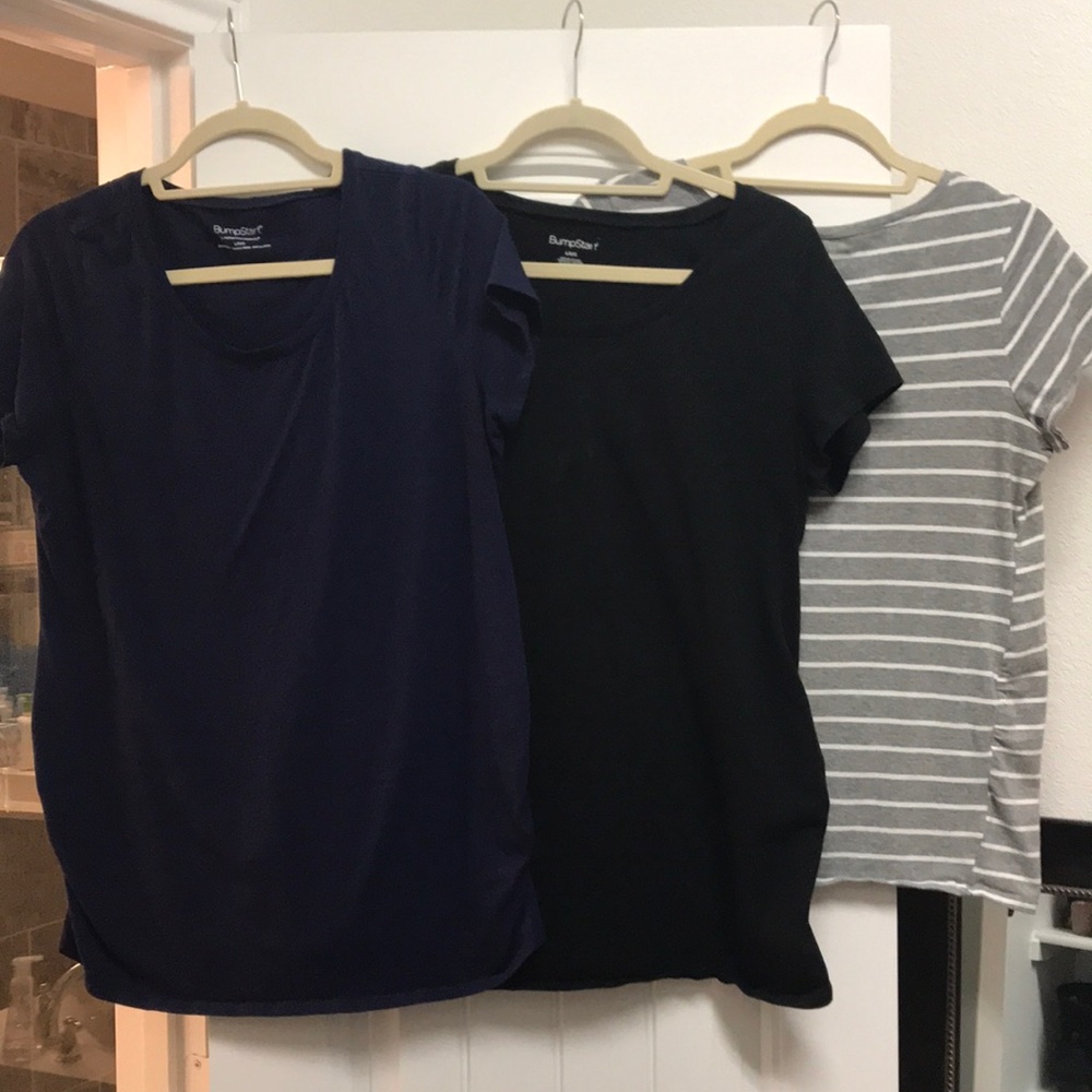 LOT OF 3 Bumpstart by Motherhood Maternity tops